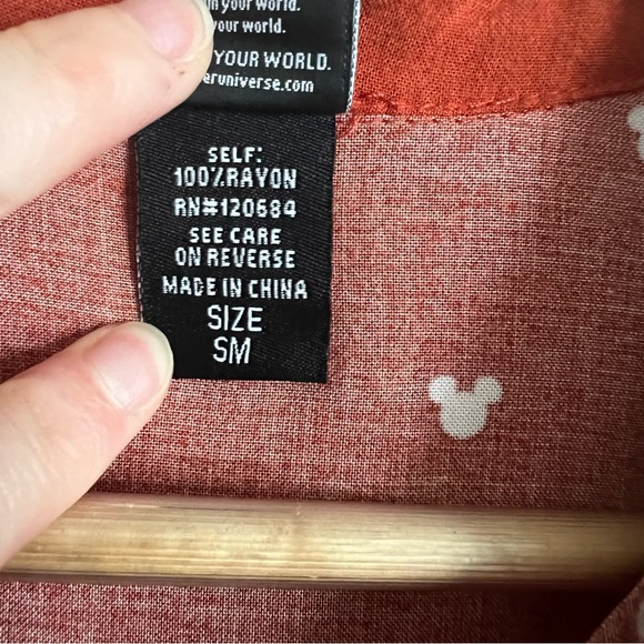 Her Universe Disney Size Small Mickey Mouse Allover Print Button-Front Dress - Picture 7 of 10